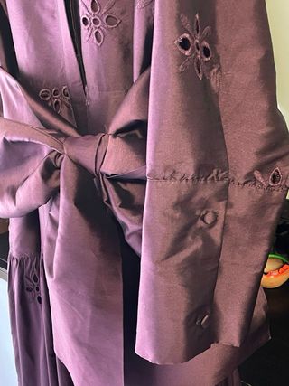 Vestido fiesta burdeos