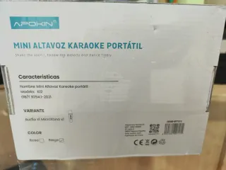 Altavoz Karaoke Apokin SPE K12 con Micrófono