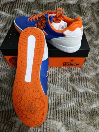 Zapatillas Munich G-3 Indoor Azul Naranja
