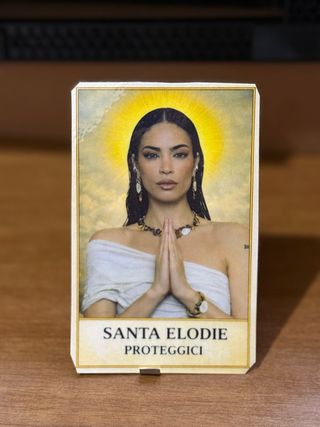 Santino plastificato Elodie
