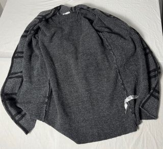 Abrigo de punto Zara oversize cuadros