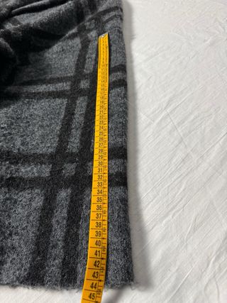 Abrigo de punto Zara oversize cuadros