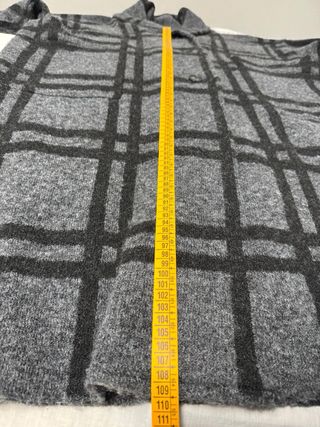 Abrigo de punto Zara oversize cuadros