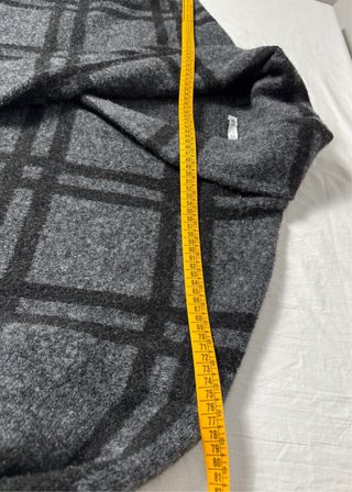 Abrigo de punto Zara oversize cuadros