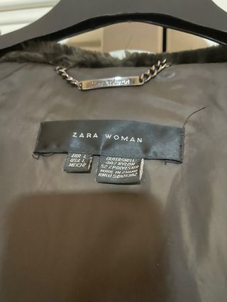 Parka mujer marrón con capucha