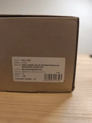 Golden Goose Mujer Talla 38 Plata/Blanco