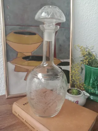 LICORERA DE CRISTAL TALLADO VINTAGE