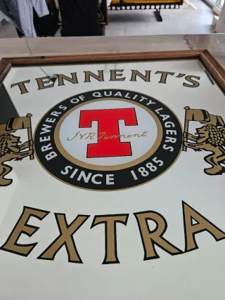 Specchio Tennent's Extra Premium Quality Lager