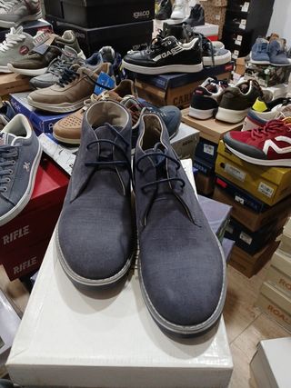 Zapatos Hombre Old Signature Azul/Gris talla 40