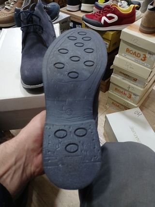 Zapatos Hombre Old Signature Azul/Gris talla 40