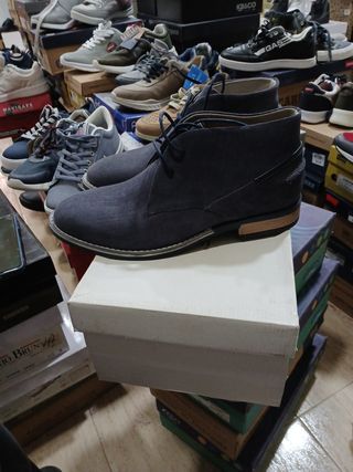 Zapatos Hombre Old Signature Azul/Gris talla 40