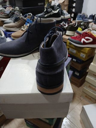 Zapatos Hombre Old Signature Azul/Gris talla 40