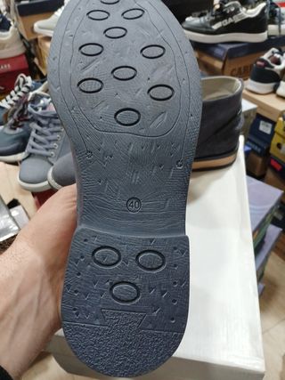 Zapatos Hombre Old Signature Azul/Gris talla 40