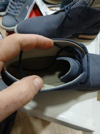 Zapatos Hombre Old Signature Azul/Gris talla 40