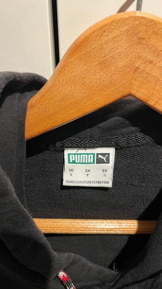 Sudadera Puma Negra y Blanca Mujer