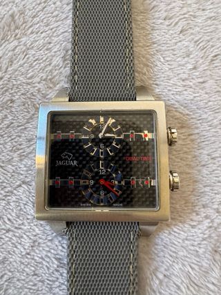 Reloj Jaguar Negro y Plateado
