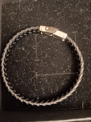 Pulsera Viceroy Hombre Negra y Plateada