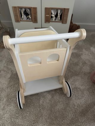 Carrito de la compra infantil de madera