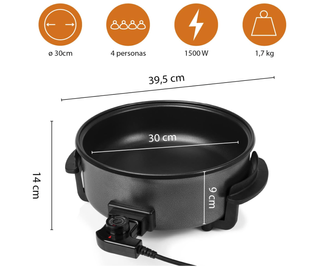 Sartén eléctrica Tristar Multifunctional Pan XL