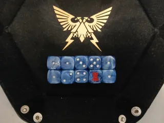 Dados Warhammer 40k Puños Carmesíes