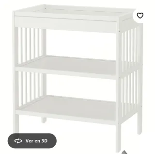 Cambiador de bebé blanco