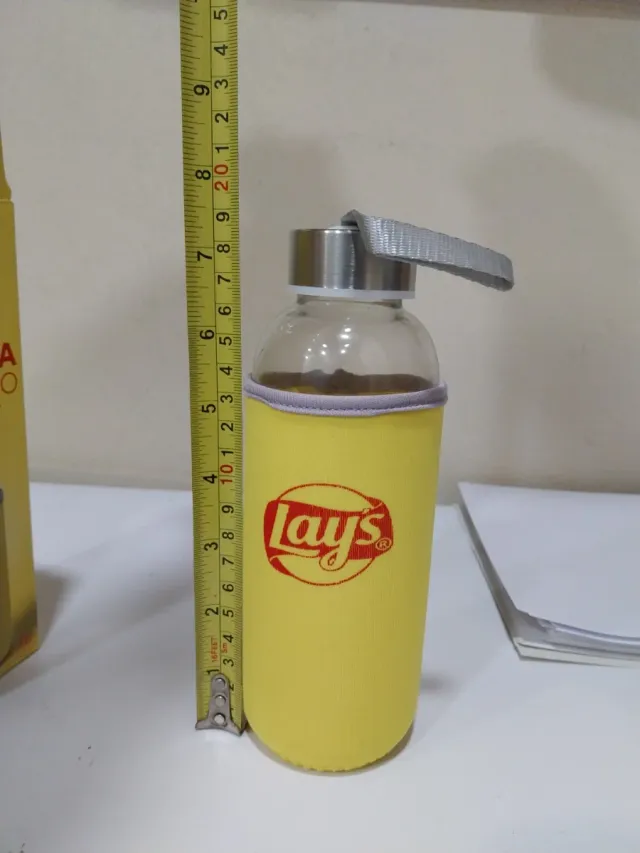 Botella de Cristal Lay's Amarilla