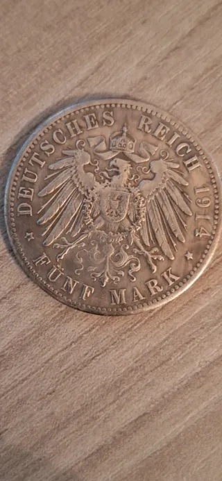 Moneta 1914 Otto Koenig Von Bayern