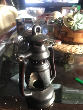 Lámpara de ceramica  negra