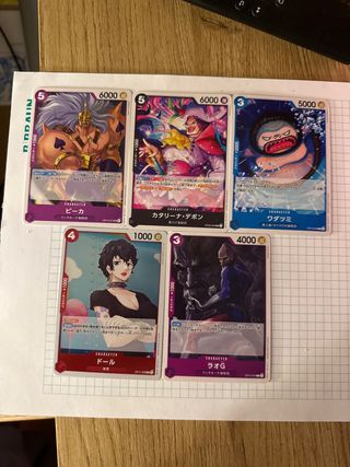 Cartas One Piece - Personajes