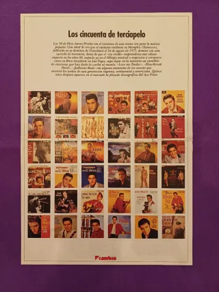 Lote 2 Pósters Elvis Presley Antiguos