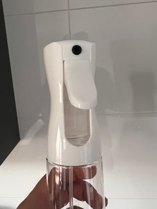 Botella pulverizadora transparente