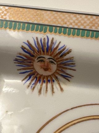 Cenicero Porcelana Masónica Emulation Lodge 1780