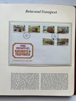 Álbum Sellos 150 Años de Ferrocarril Alemán VOL.2