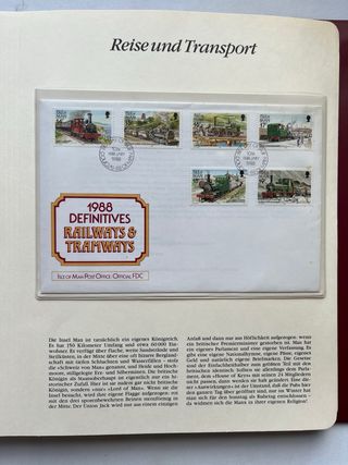 Álbum Sellos 150 Años de Ferrocarril Alemán VOL.2