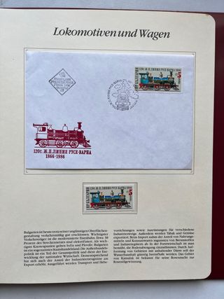 Álbum Sellos 150 Años de Ferrocarril Alemán VOL.2