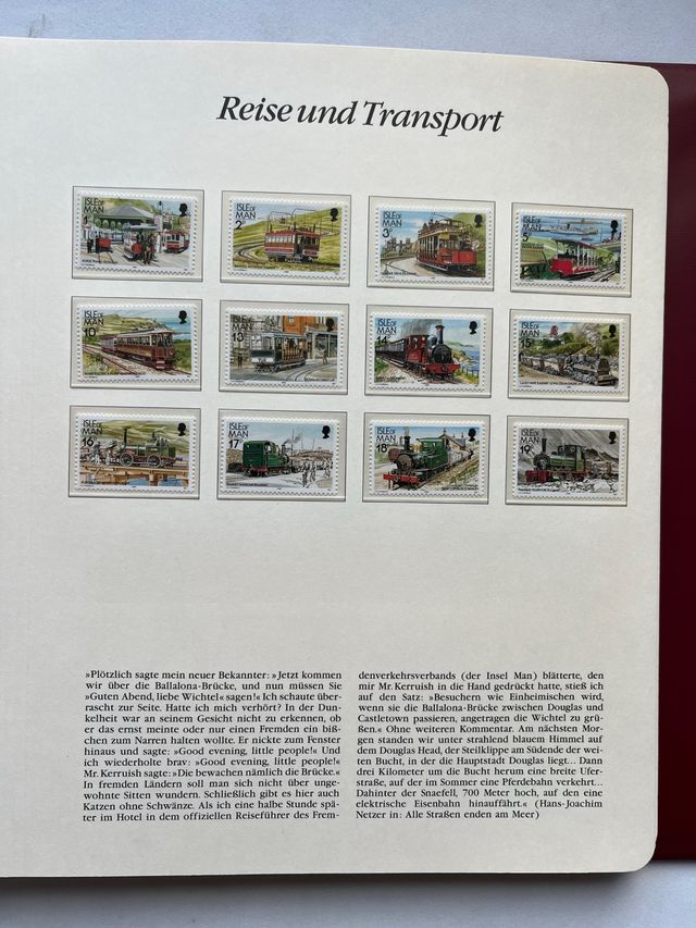 Álbum Sellos 150 Años de Ferrocarril Alemán VOL.2