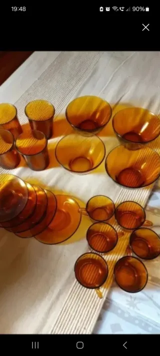 Lote Duralex Ámbar Vasos y Jarras