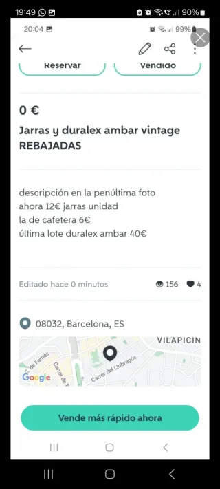 Lote Duralex Ámbar Vasos y Jarras