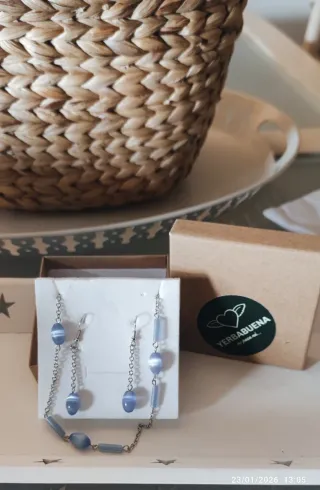 Conjunto collar y pendientes