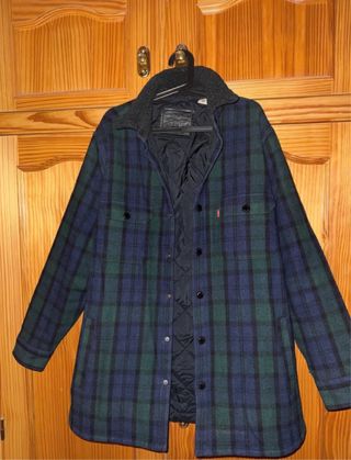 Abrigo Levi's cuadros enguatado para hombre