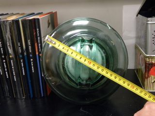 Pisapapeles / Sujetalibros de cristal verde