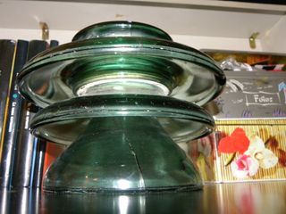 Pisapapeles / Sujetalibros de cristal verde