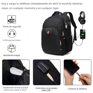 Mochila para portátil Della Gao antirrobo con carg