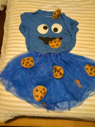 Disfraz con Camiseta y falda tutú super coco