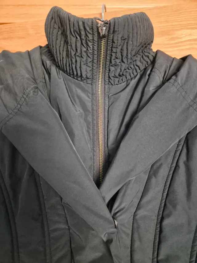 Abrigo Adolfo Domínguez Negro Nylon