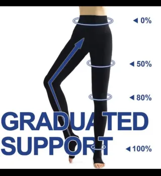 Medias de compresión negras talla xs