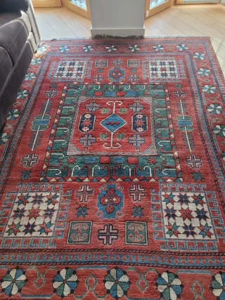 Alfombra Kilim de Lana Multicolor