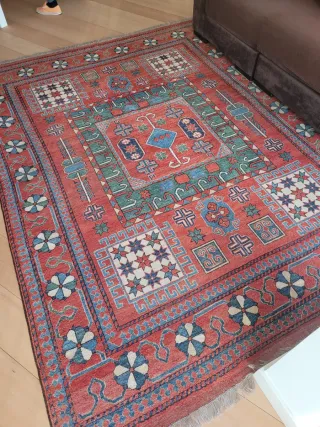 Alfombra Kilim de Lana Multicolor
