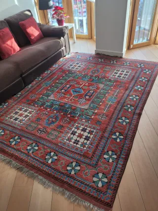 Alfombra Kilim de Lana Multicolor