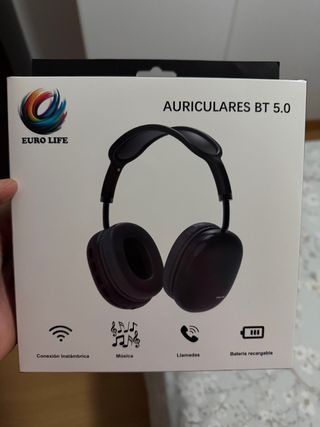 Auriculares Bluetooth EURO LIFE BT 5.0 Negros